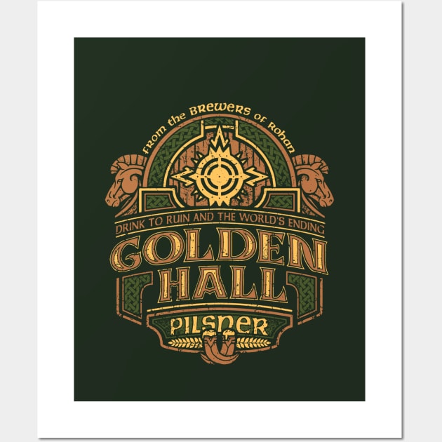 Golden Hall Pilsner Wall Art by CoryFreemanDesign
